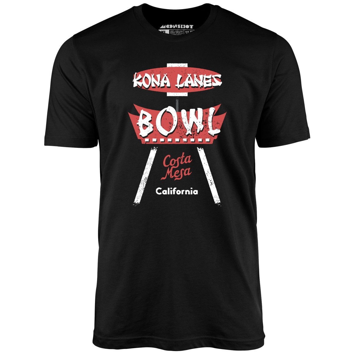Kona Lanes - Costa Mesa, CA - Vintage Bowling Alley - Unisex T-Shirt