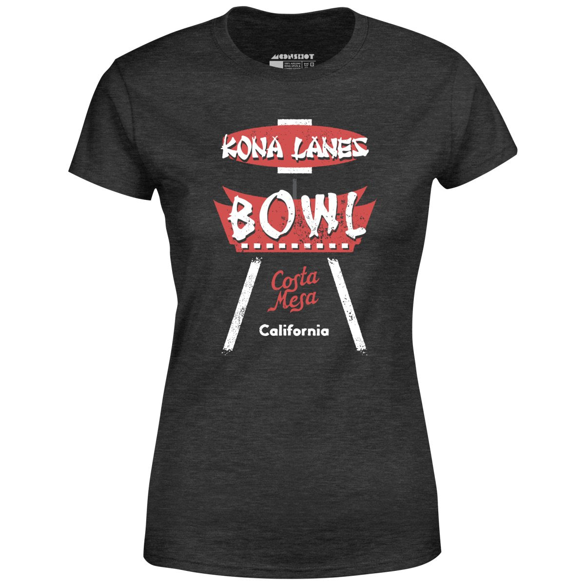 Kona Lanes - Costa Mesa, CA - Vintage Bowling Alley - Women's T-Shirt