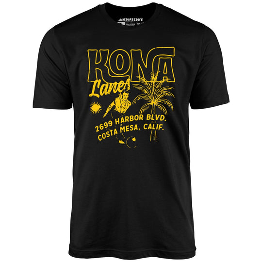Kona Lanes v3 - Costa Mesa, CA - Vintage Bowling Alley - Black - Full Front