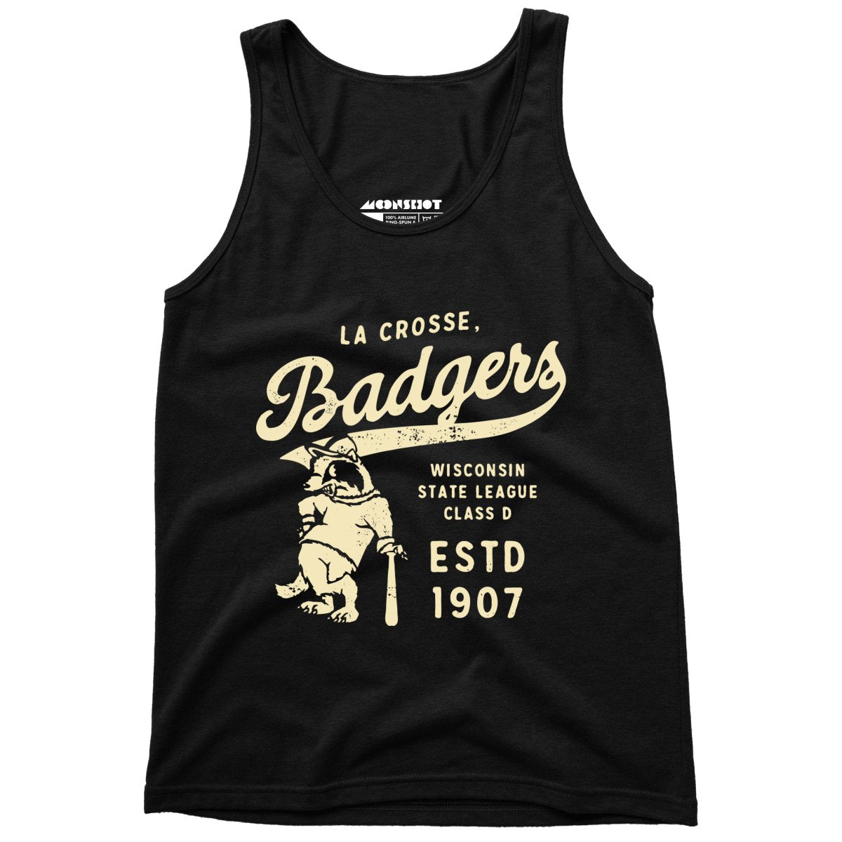 La Crosse Badgers - Wisconsin - Vintage Defunct Baseball Teams - Unisex Tank Top