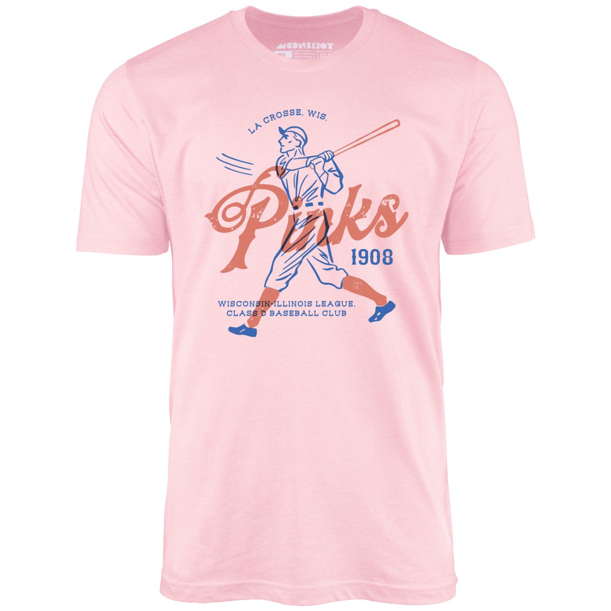 La Crosse Pinks - Wisconsin - Vintage Defunct Baseball Teams - Unisex T-Shirt
