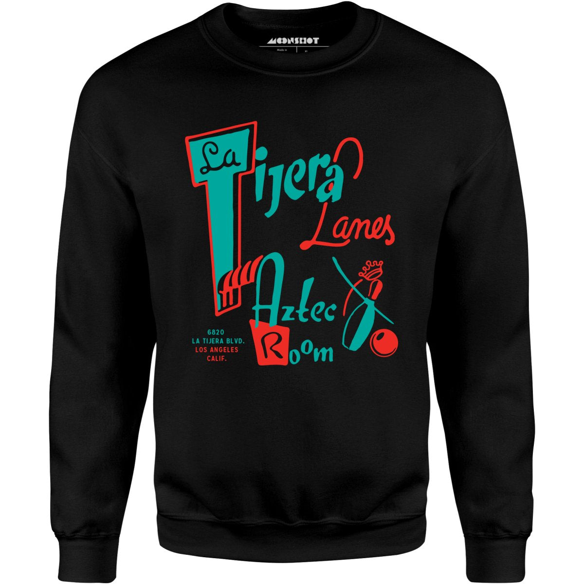 La Tijera Lanes - Los Angeles, CA - Vintage Bowling Alley - Unisex Sweatshirt