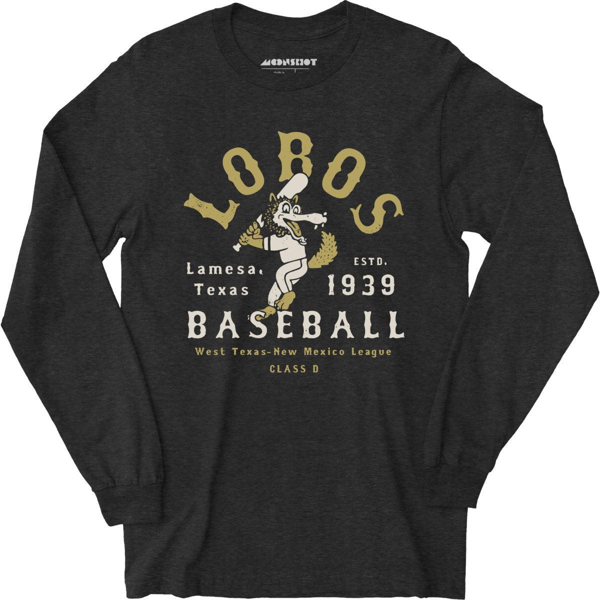 Lamesa Lobos - Texas - Vintage Defunct Baseball Teams - Long Sleeve T-Shirt