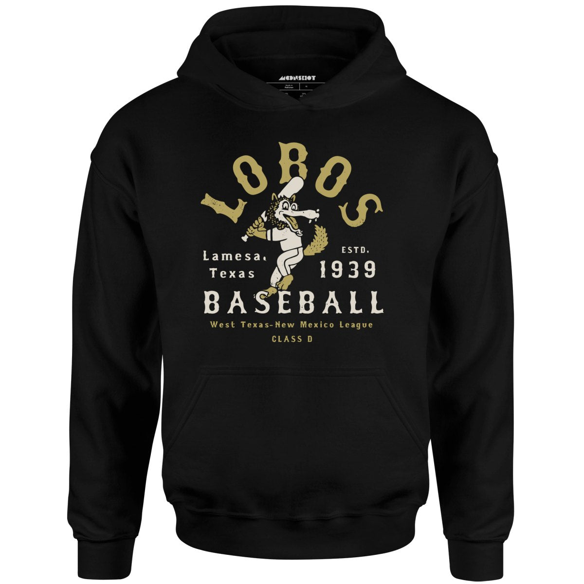 Lamesa Lobos - Texas - Vintage Defunct Baseball Teams - Unisex Hoodie