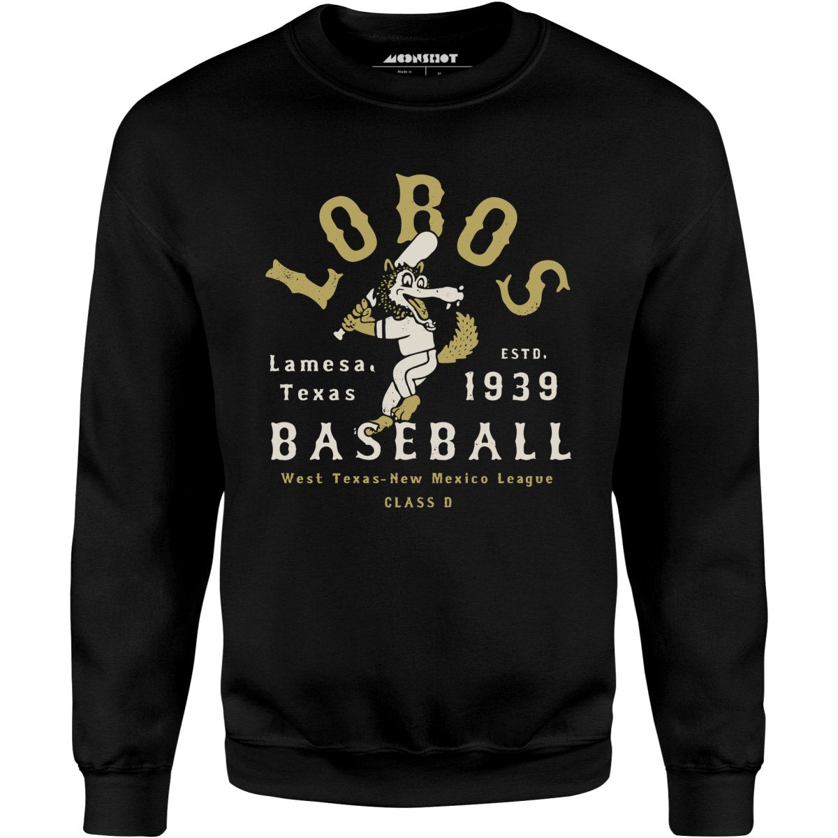 Lamesa Lobos - Texas - Vintage Defunct Baseball Teams - Unisex Sweatshirt