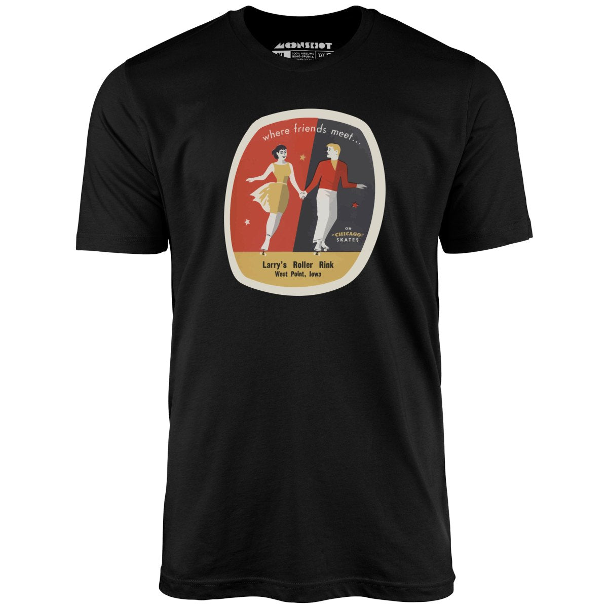 Larry's Roller Rink - West Point, IA - Vintage Roller Rink - Unisex T-Shirt