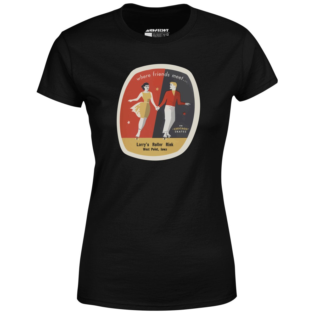Larry's Roller Rink - West Point, IA - Vintage Roller Rink - Women's T-Shirt