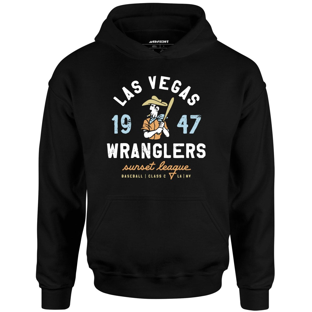 Las Vegas Wranglers - Nevada - Vintage Defunct Baseball Teams - Unisex Hoodie