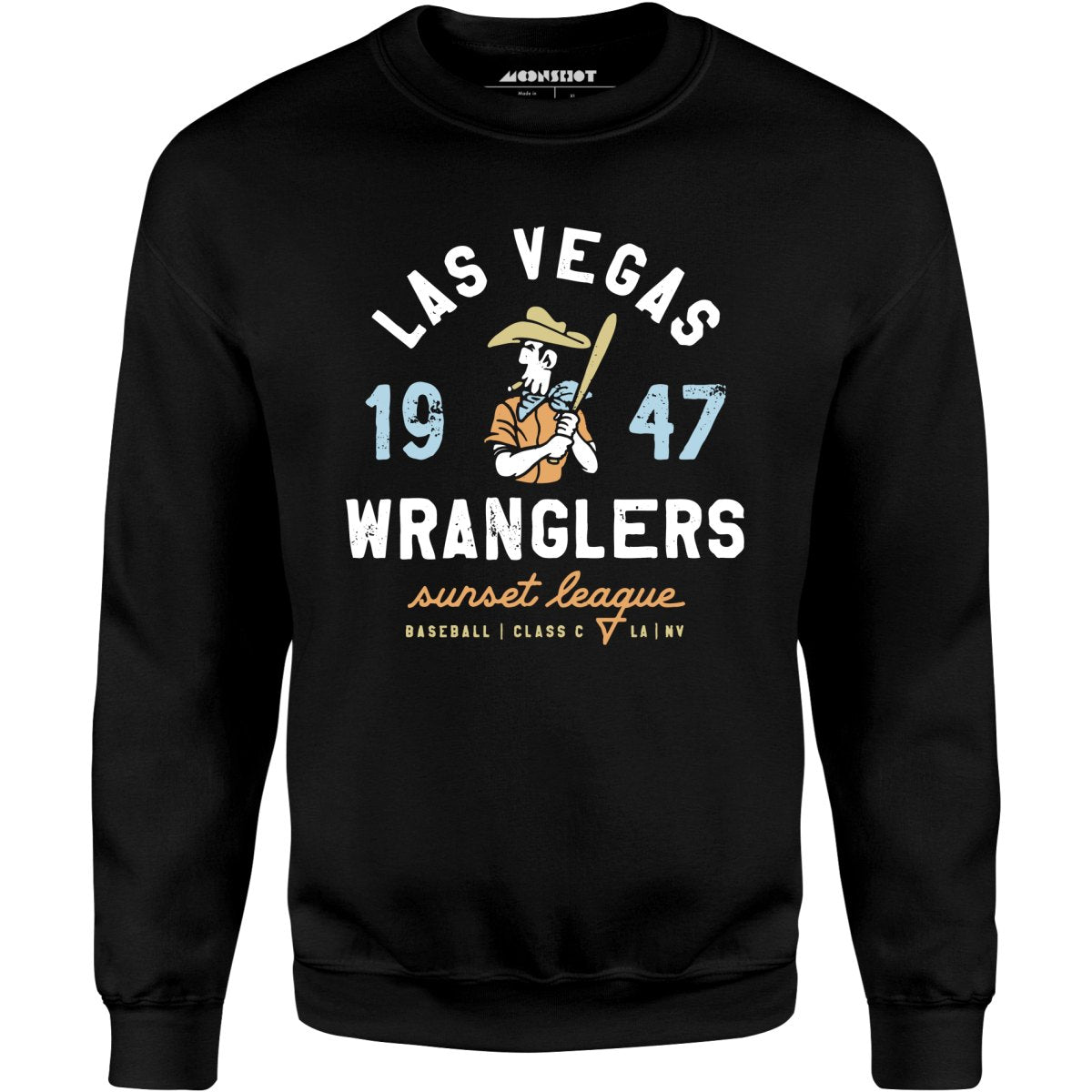 Las Vegas Wranglers - Nevada - Vintage Defunct Baseball Teams - Unisex Sweatshirt