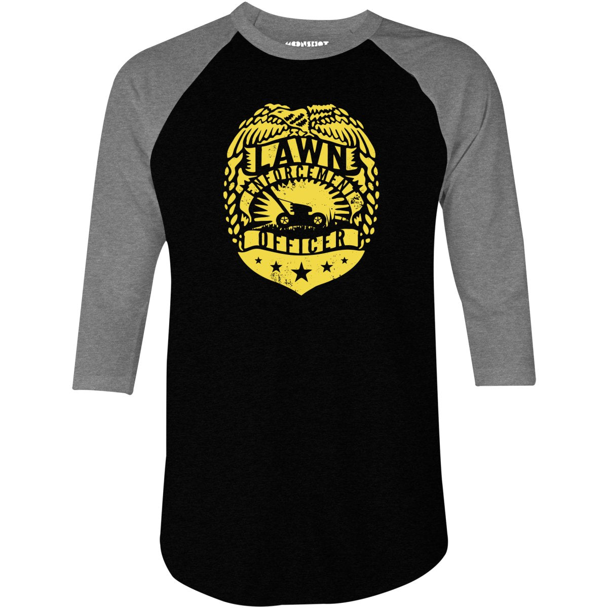 Lawn Enforcement Officer - 3/4 Sleeve Raglan T-Shirt