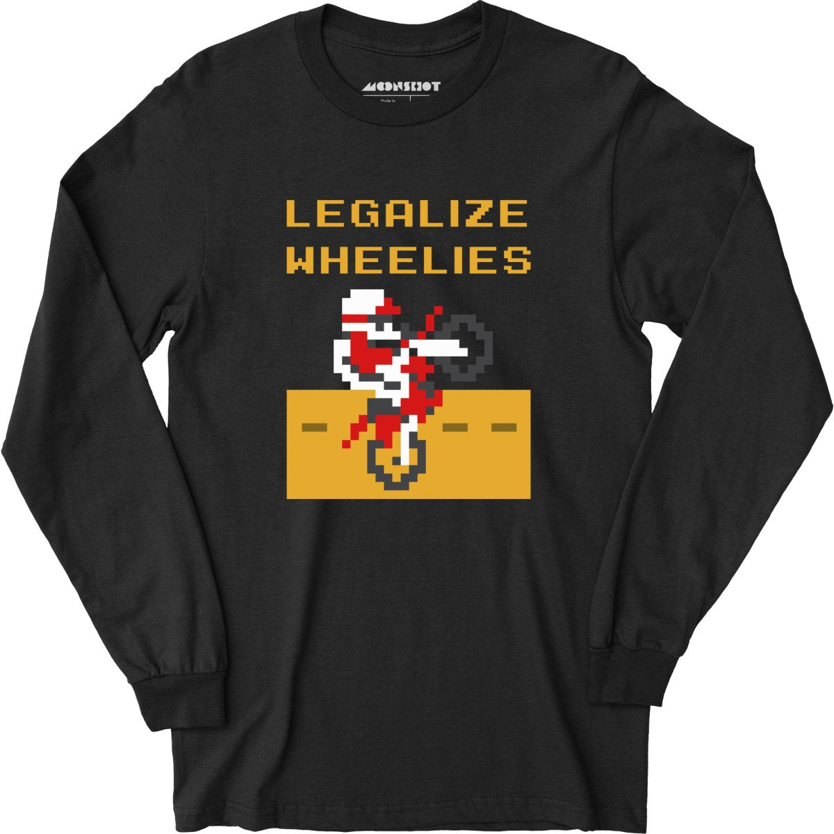 Legalize Wheelies 8bit - Long Sleeve T-Shirt