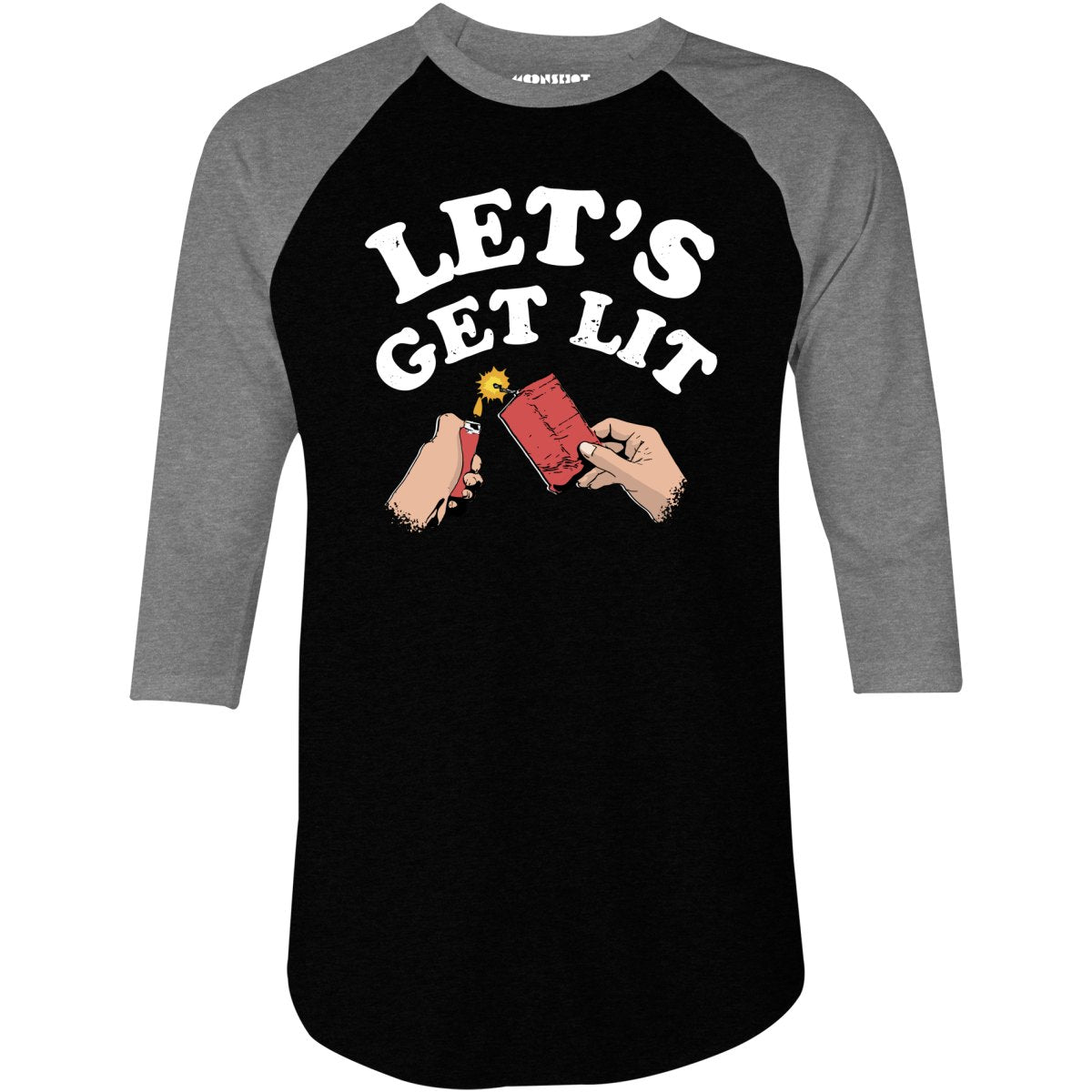 Let's Get Lit - 3/4 Sleeve Raglan T-Shirt