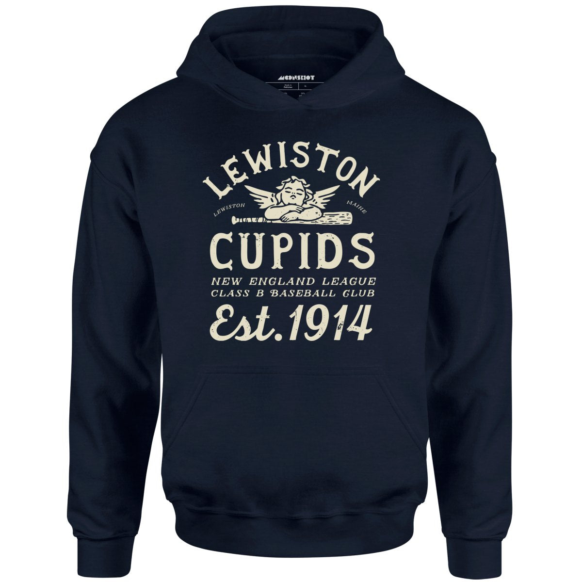 Lewiston Cupids - Maine - Vintage Defunct Baseball Teams - Unisex Hoodie