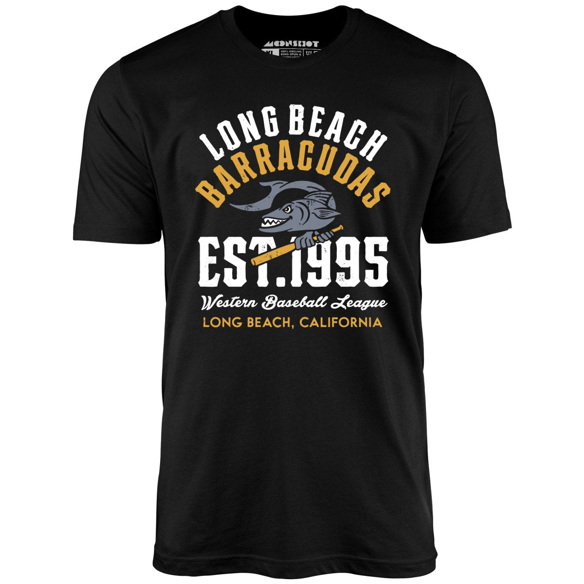 Long Beach Barracudas - California - Vintage Defunct Baseball Teams - Unisex T-Shirt