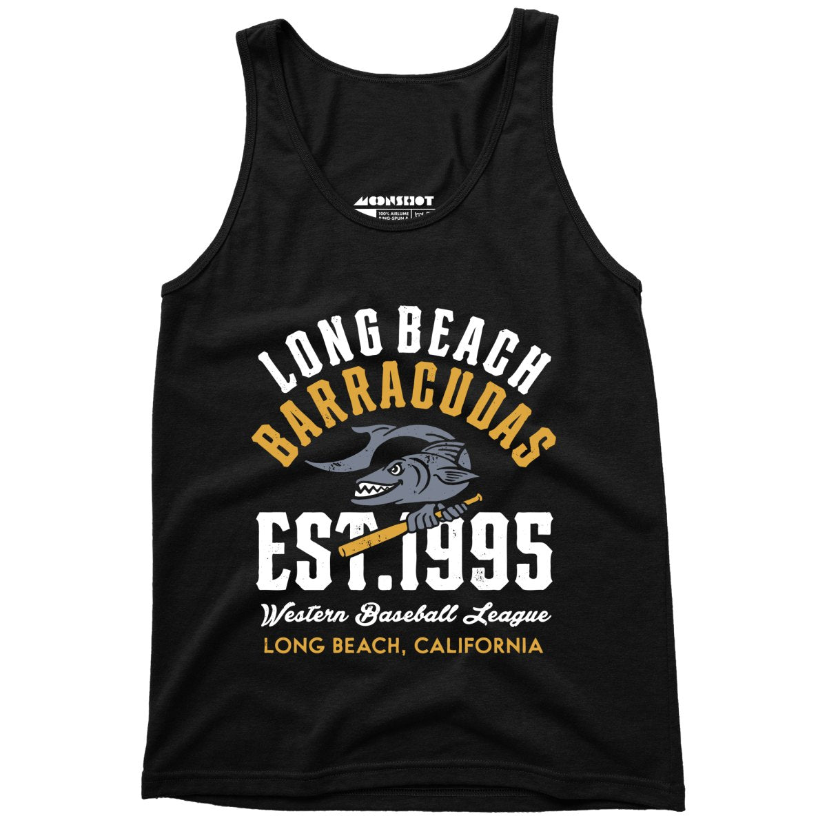 Long Beach Barracudas - California - Vintage Defunct Baseball Teams - Unisex Tank Top