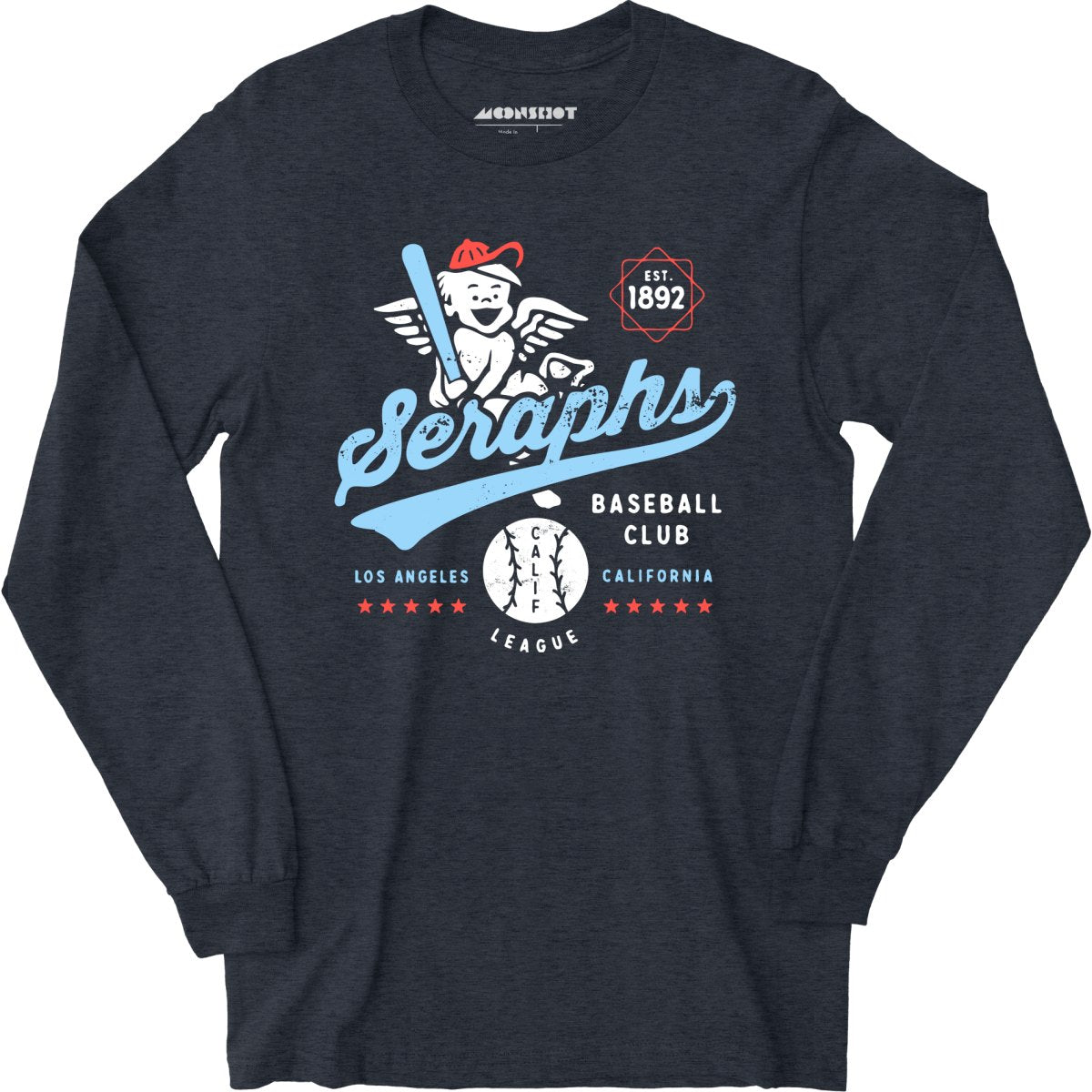 Los Angeles Seraphs - California - Vintage Defunct Baseball Teams - Long Sleeve T-Shirt