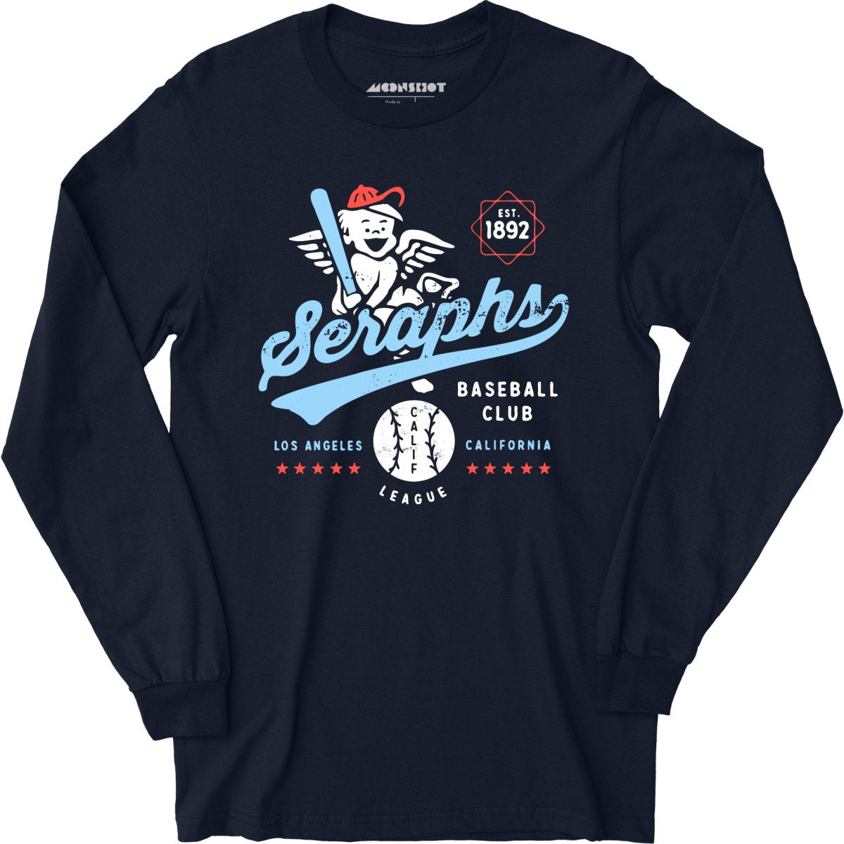 Los Angeles Seraphs - California - Vintage Defunct Baseball Teams - Long Sleeve T-Shirt