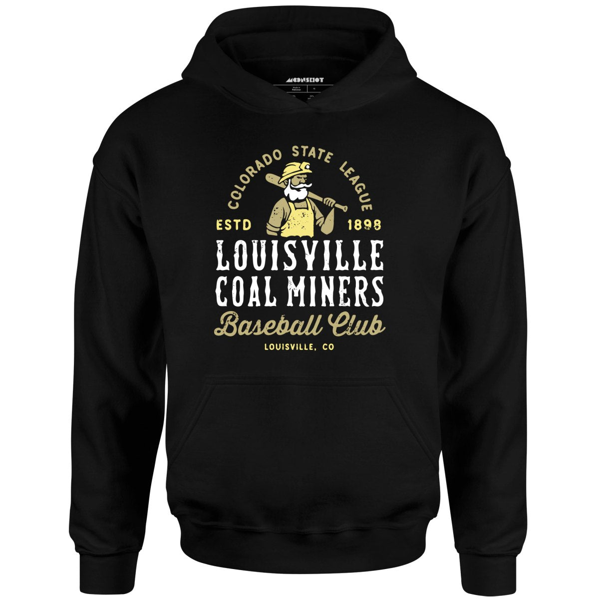 Louisville Coal Miners - Colorado - Vintage Defunct Baseball Teams - Unisex Hoodie