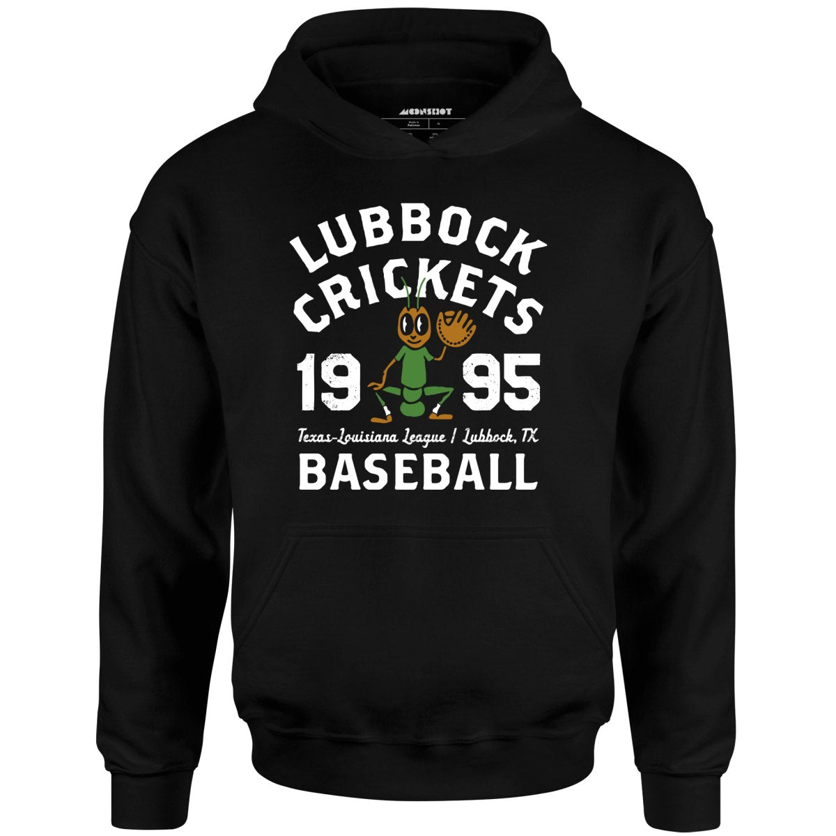 Lubbock Crickets - Texas - Vintage Defunct Baseball Teams - Unisex Hoodie