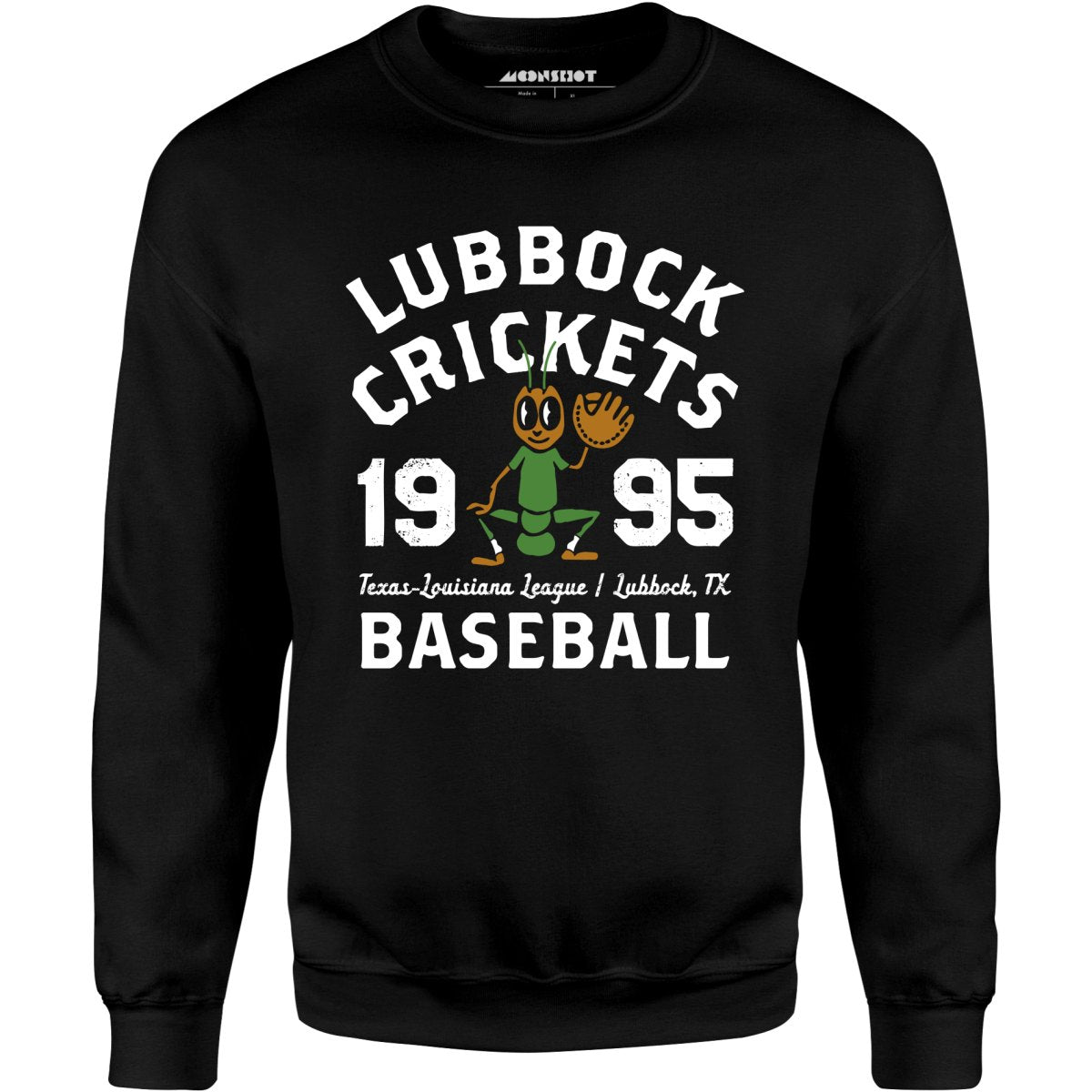Lubbock Crickets - Texas - Vintage Defunct Baseball Teams - Unisex Sweatshirt