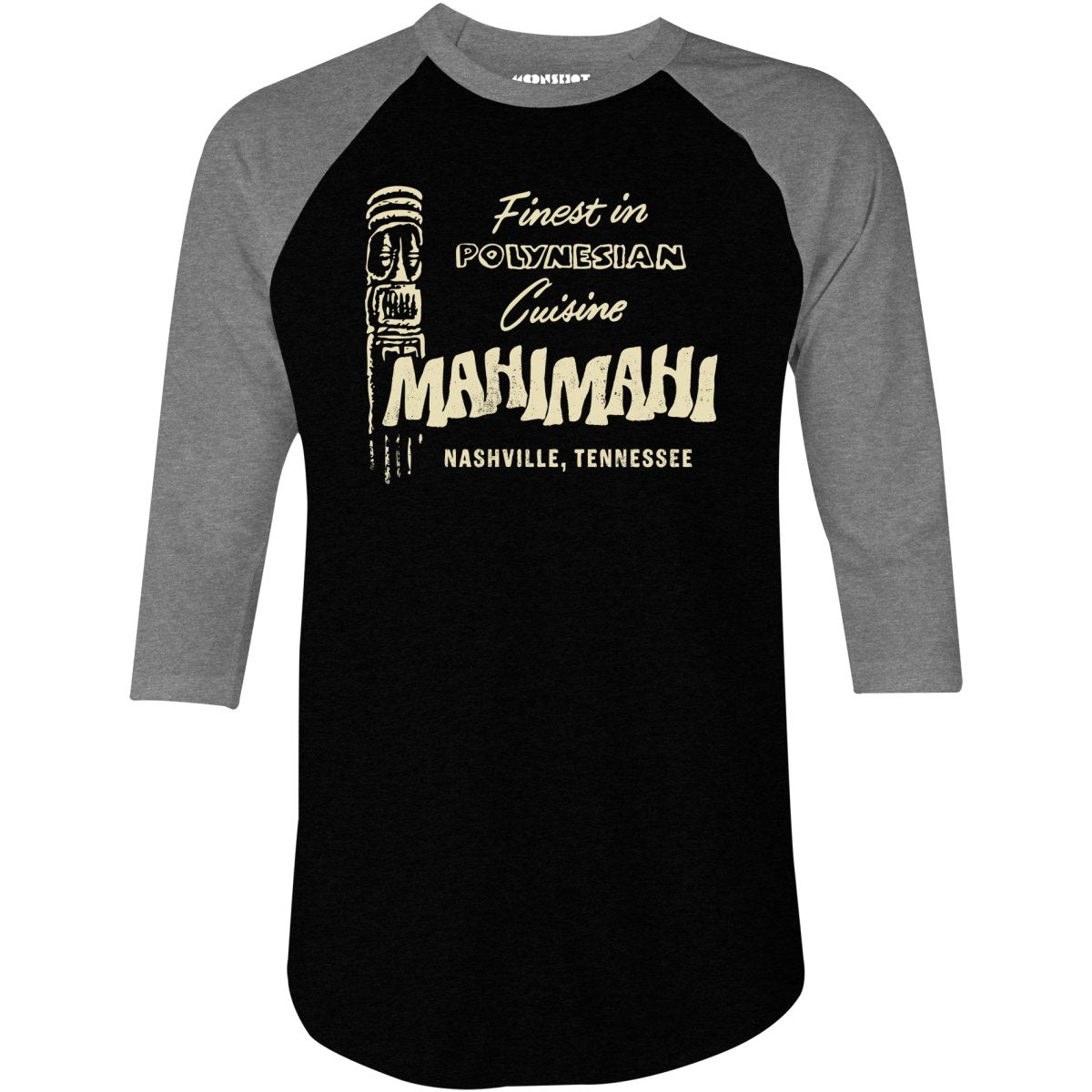 Mahi Mahi - Nashville, TN - Vintage Tiki Bar - 3/4 Sleeve Raglan T-Shirt