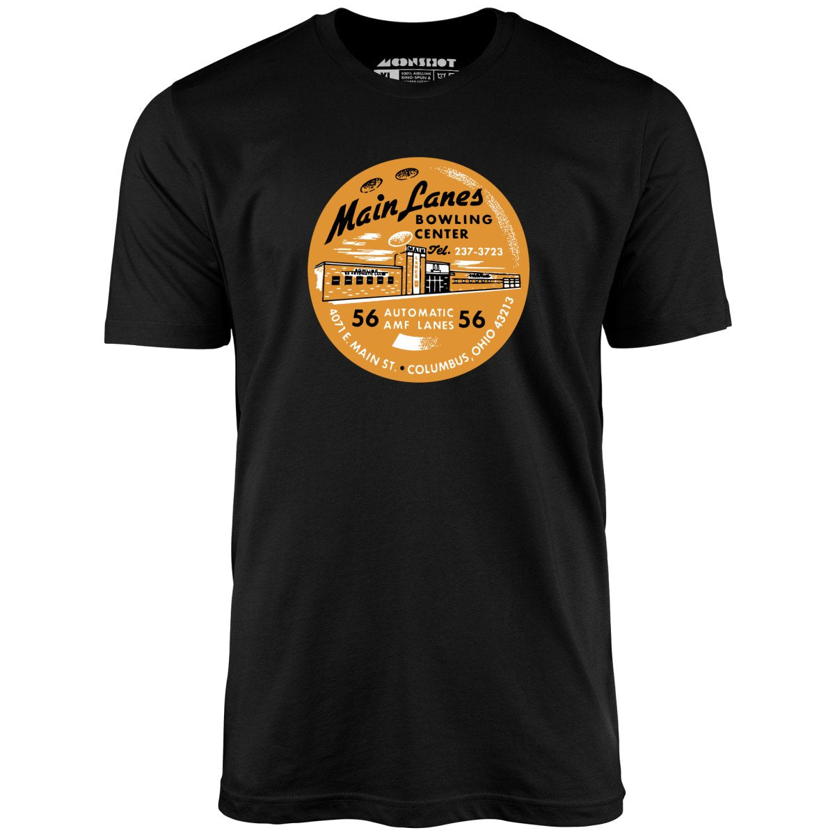 Main Lanes - Columbus Ohio - Vintage Bowling Alley - Unisex T-Shirt
