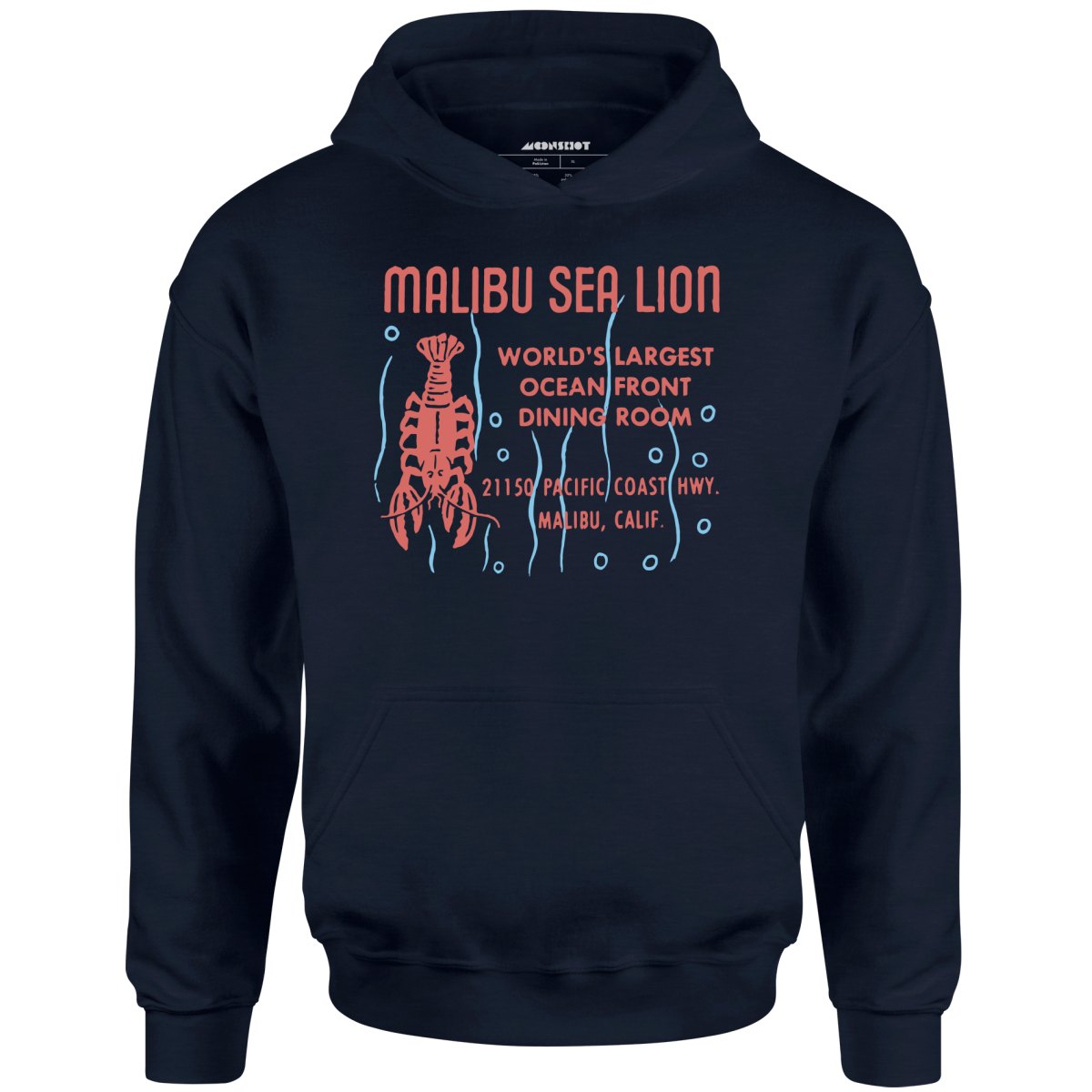 Malibu Sea Lion - Malibu, CA - Vintage Restaurant - Unisex Hoodie