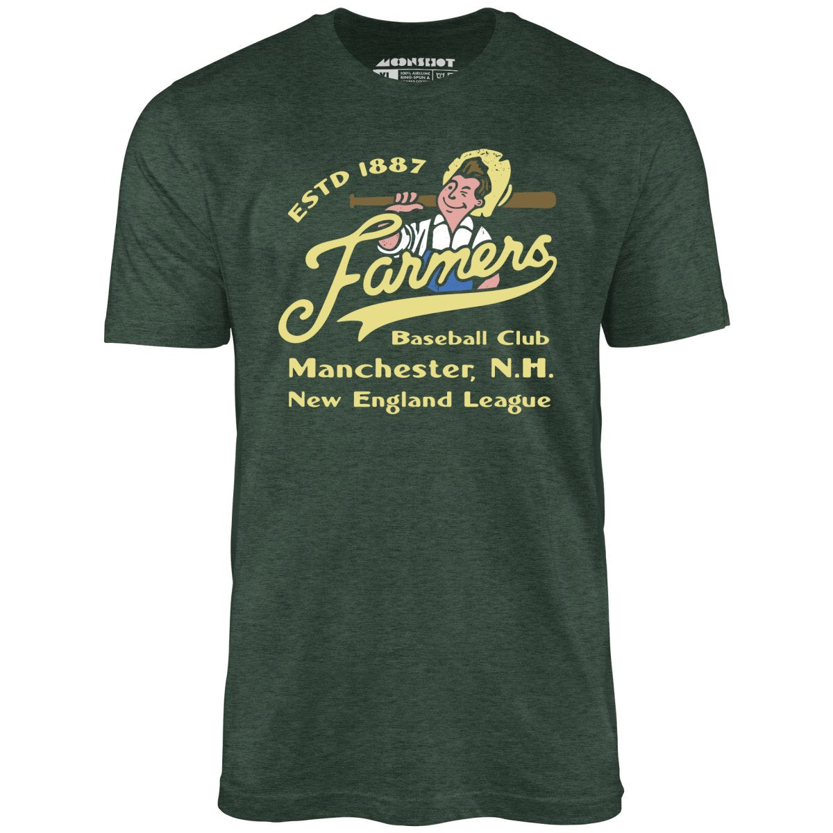 Manchester Farmers - New Hampshire - Vintage Defunct Baseball Teams - Unisex T-Shirt