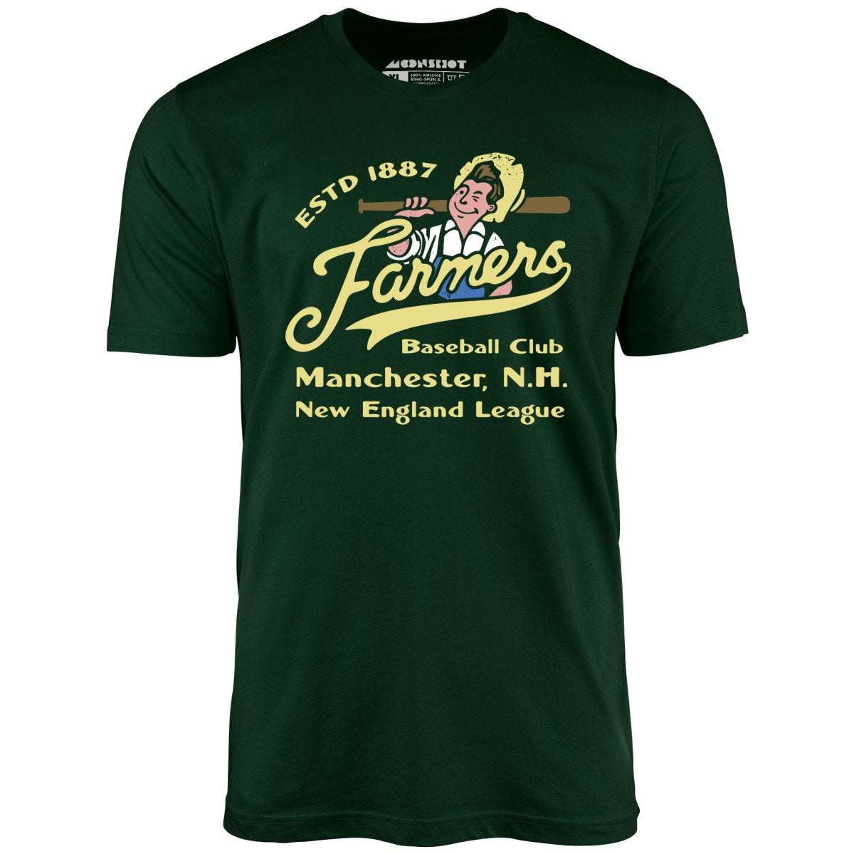 Manchester Farmers - New Hampshire - Vintage Defunct Baseball Teams - Unisex T-Shirt