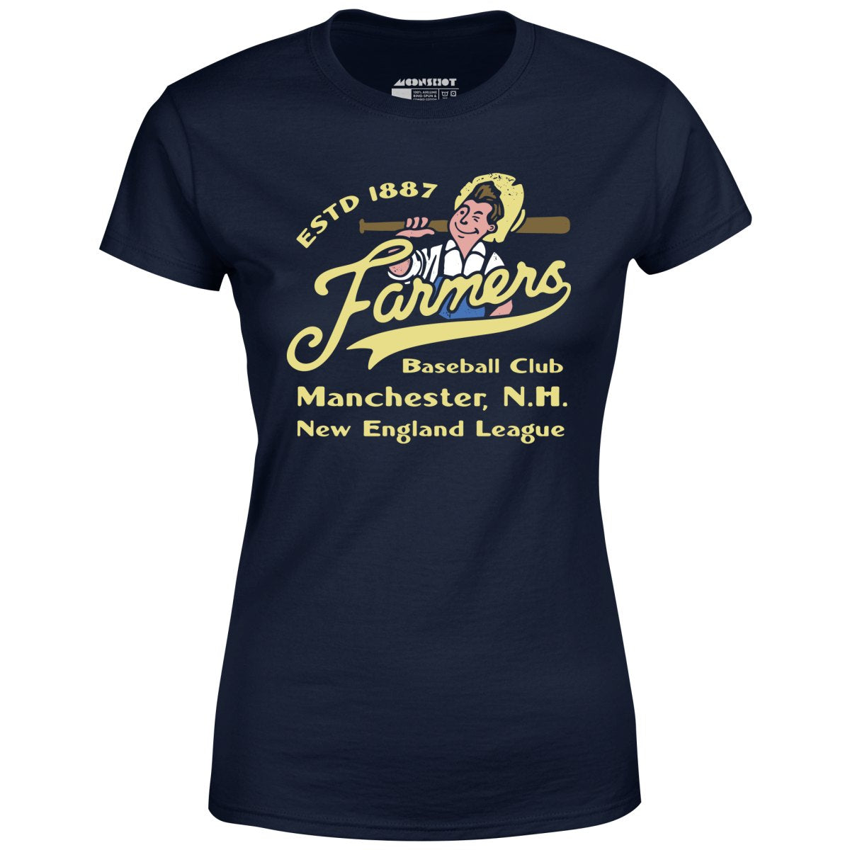 Manchester Farmers - New Hampshire - Vintage Defunct Baseball Teams - Women's T-Shirt