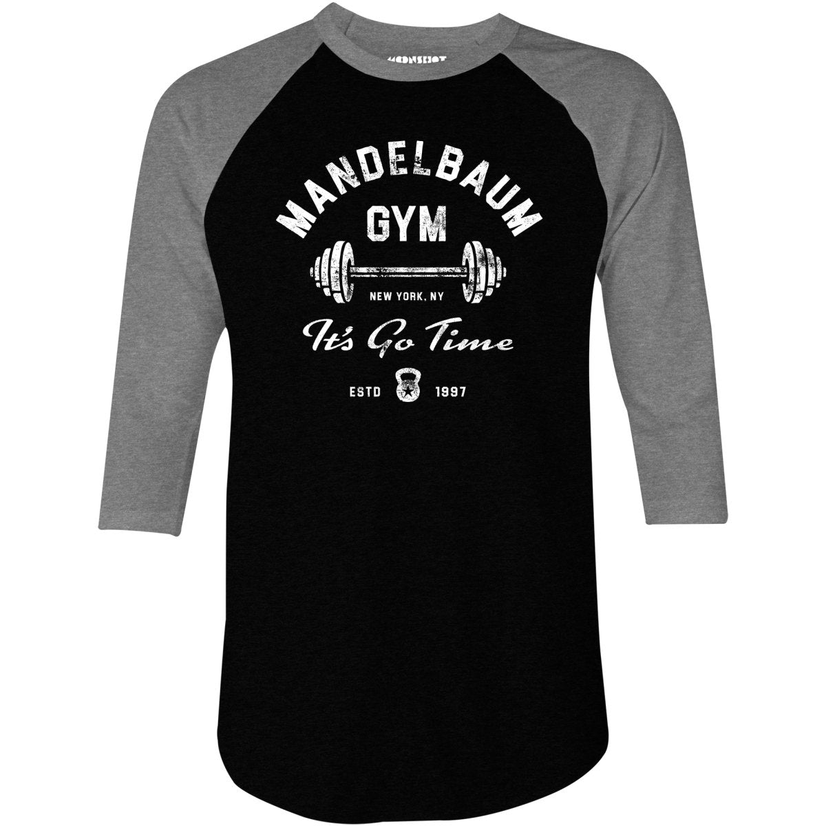 Mandelbaum Gym - 3/4 Sleeve Raglan T-Shirt