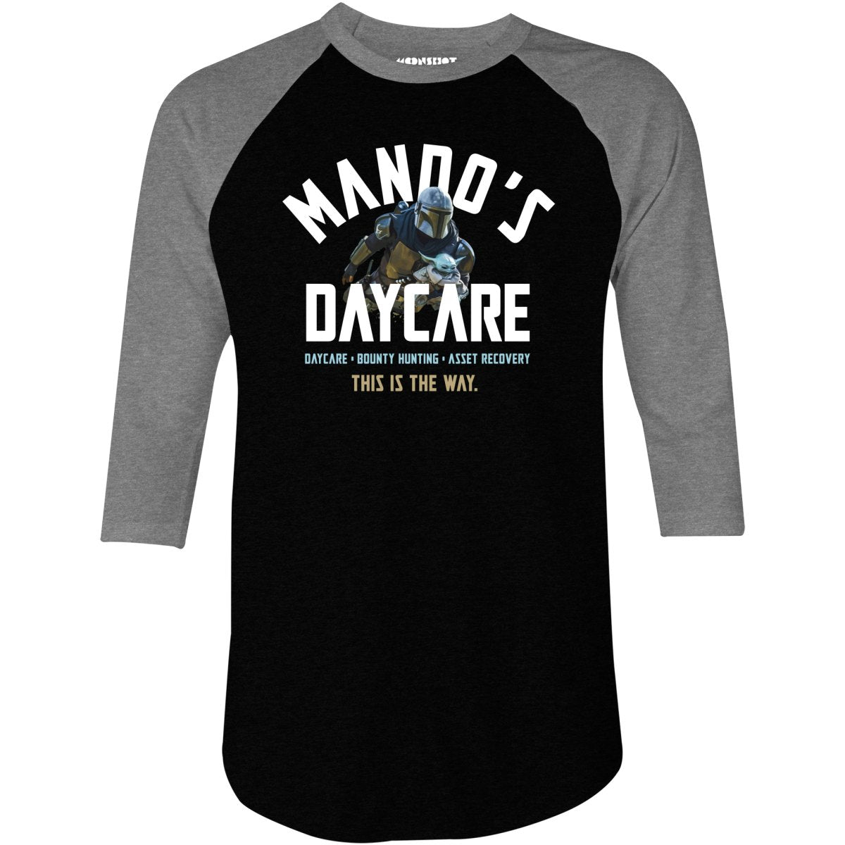 Mando's Daycare - 3/4 Sleeve Raglan T-Shirt
