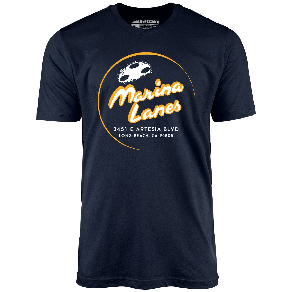 Marina Lanes - Long Beach, CA - Vintage Bowling Alley - Unisex T-Shirt