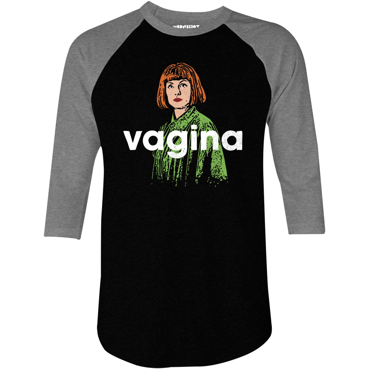 Maude Lebowski - Vagina - 3/4 Sleeve Raglan T-Shirt