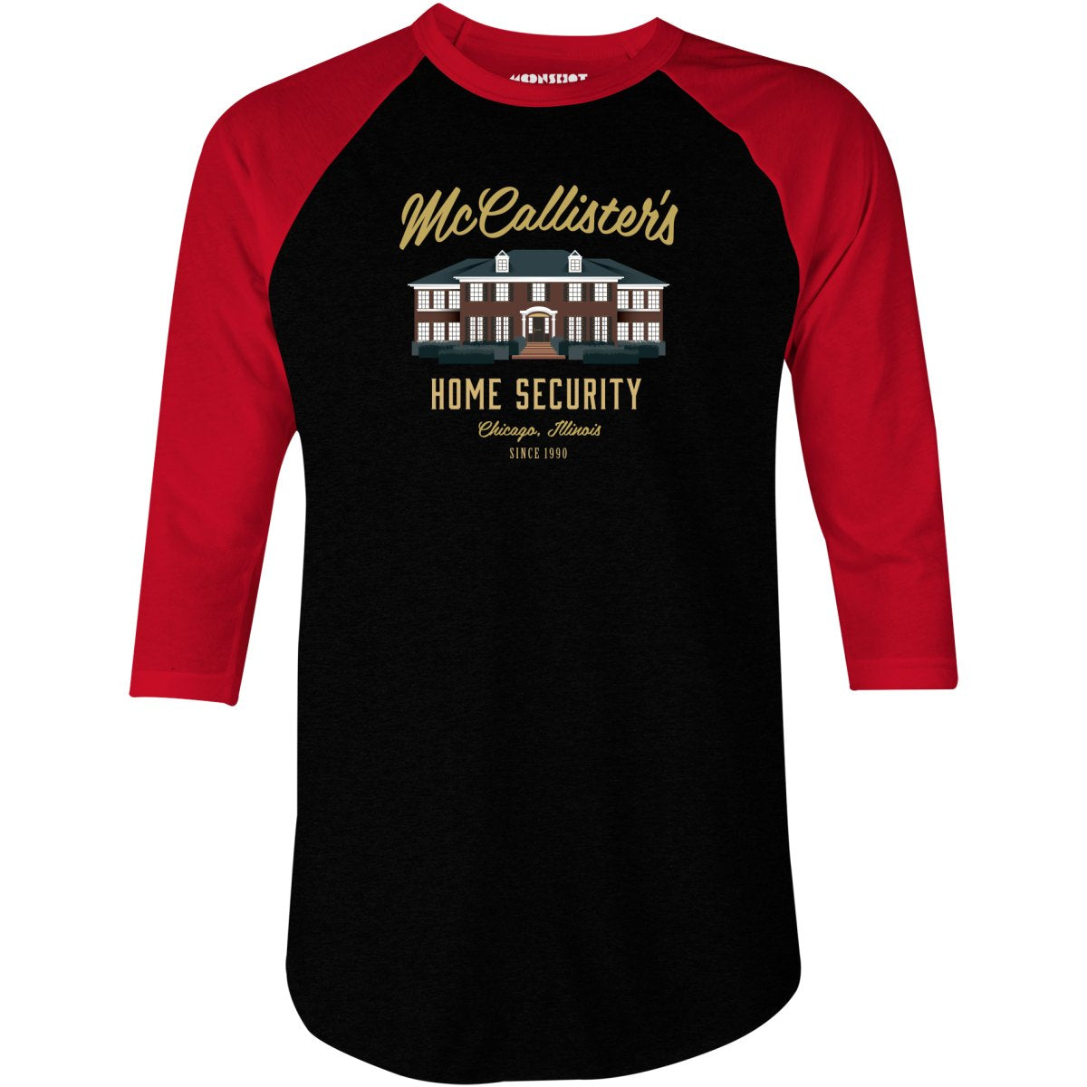 McCallister's Home Security - 3/4 Sleeve Raglan T-Shirt
