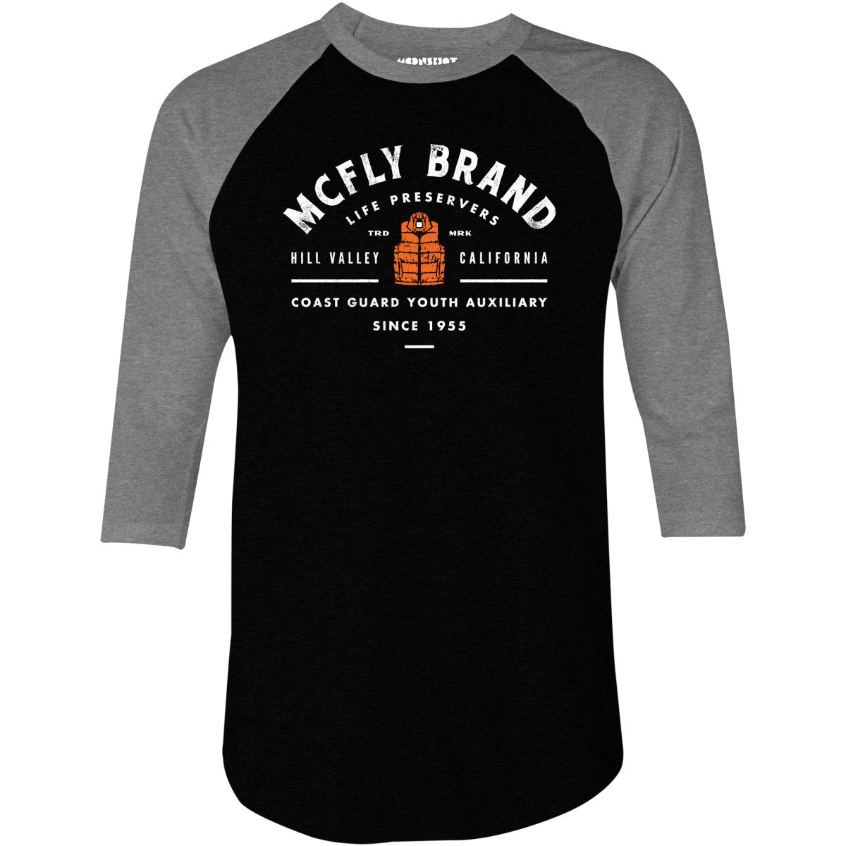 McFly Brand Life Preservers - 3/4 Sleeve Raglan T-Shirt