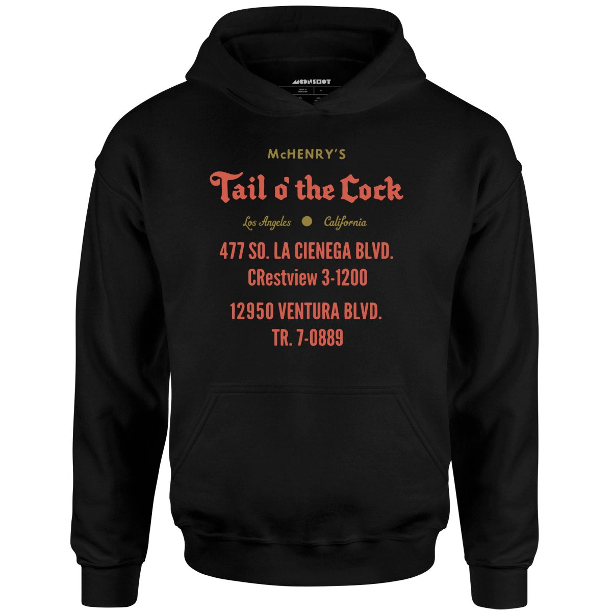 McHenry's Tail o' the Cock - Los Angeles, CA - Vintage Restaurant - Unisex Hoodie