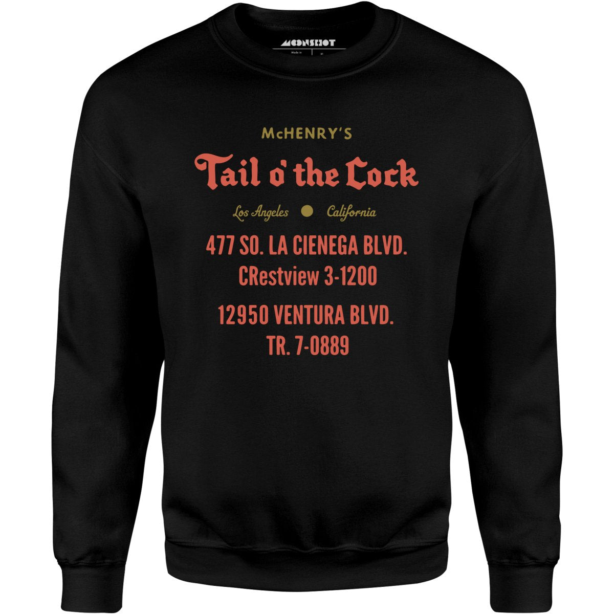 McHenry's Tail o' the Cock - Los Angeles, CA - Vintage Restaurant - Unisex Sweatshirt