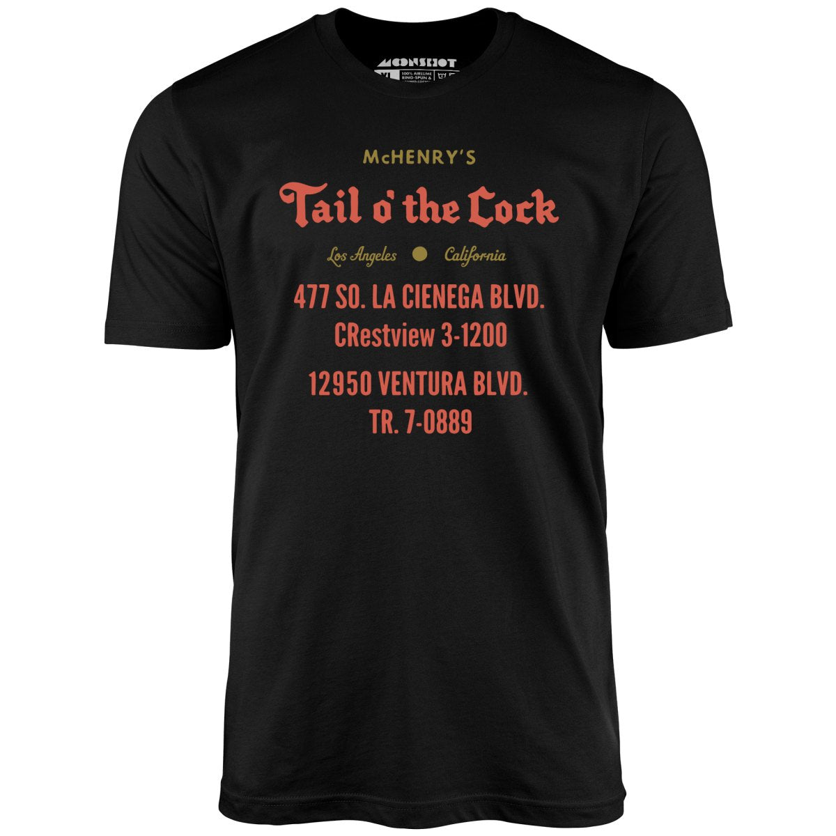 McHenry's Tail o' the Cock - Los Angeles, CA - Vintage Restaurant - Unisex T-Shirt