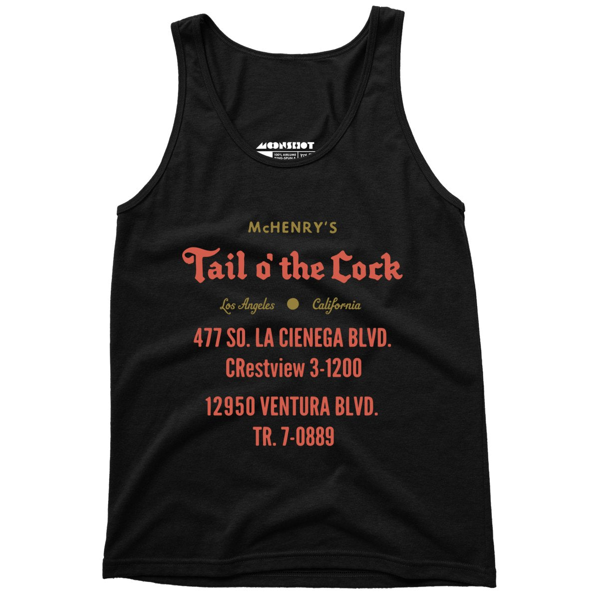 McHenry's Tail o' the Cock - Los Angeles, CA - Vintage Restaurant - Unisex Tank Top