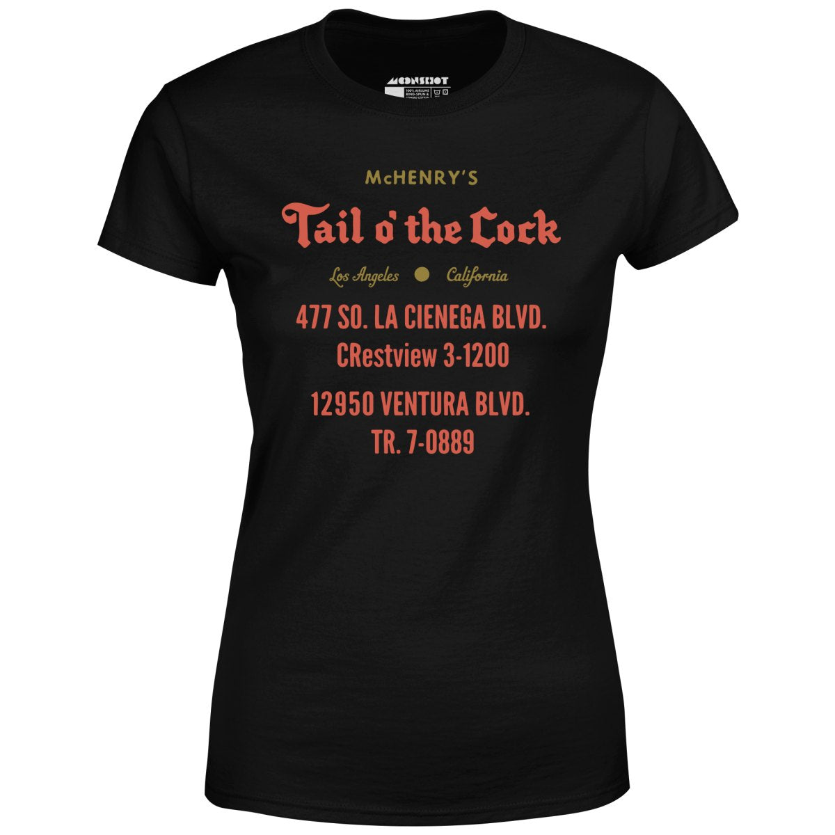 McHenry's Tail o' the Cock - Los Angeles, CA - Vintage Restaurant - Women's T-Shirt