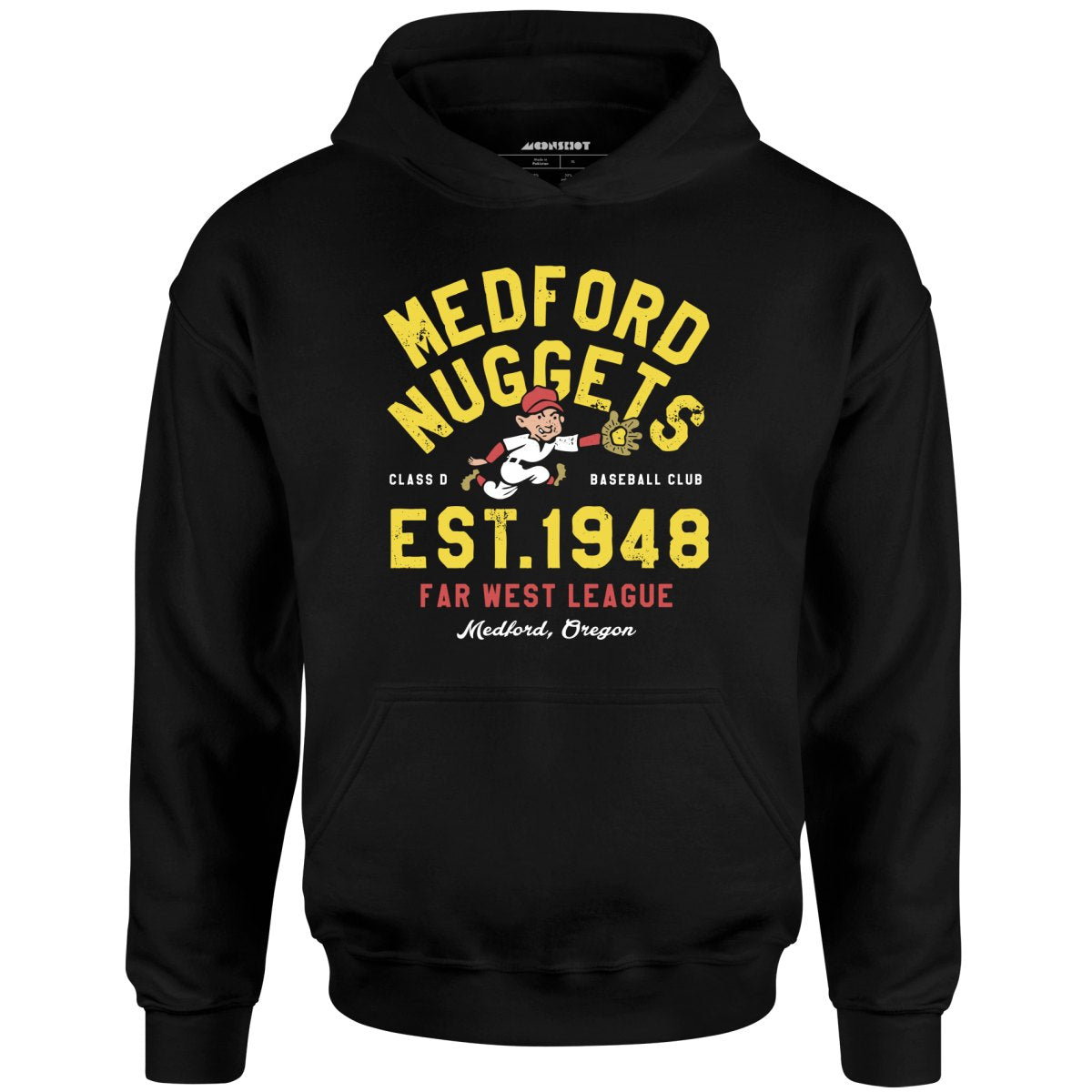 Medford Nuggets - Oregon - Vintage Defunct Baseball Teams - Unisex Hoodie