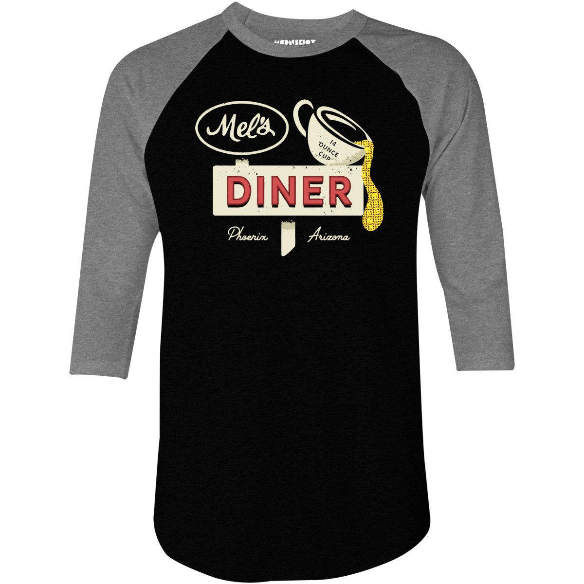 Mel's Diner - Alice - 3/4 Sleeve Raglan T-Shirt