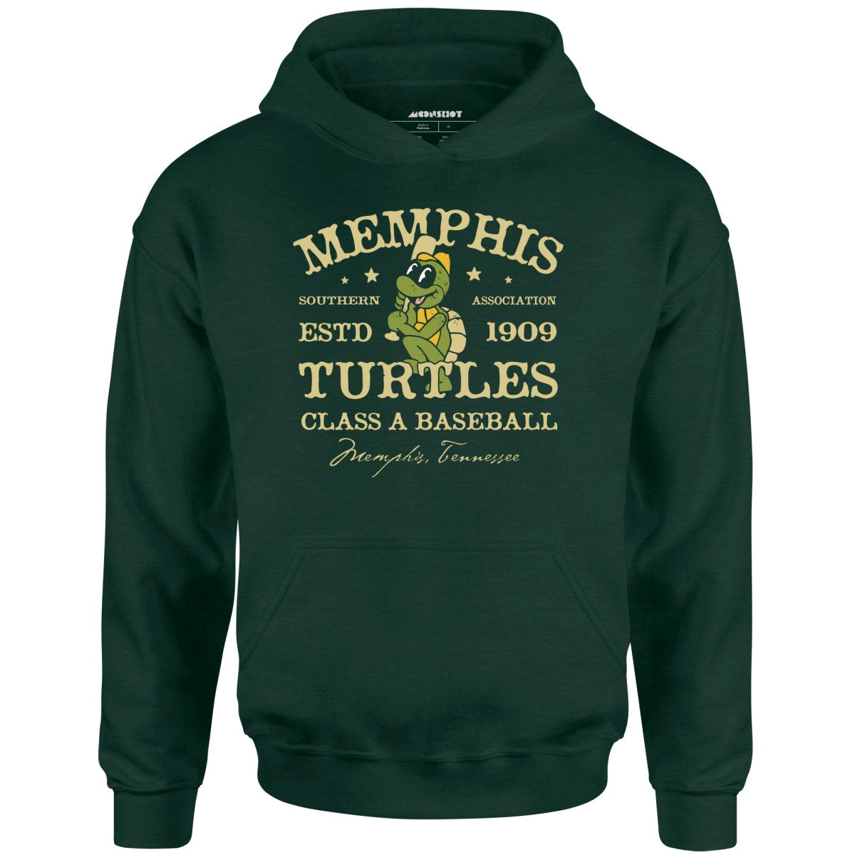 Memphis Turtles - Tennessee - Vintage Defunct Baseball Teams - Unisex Hoodie
