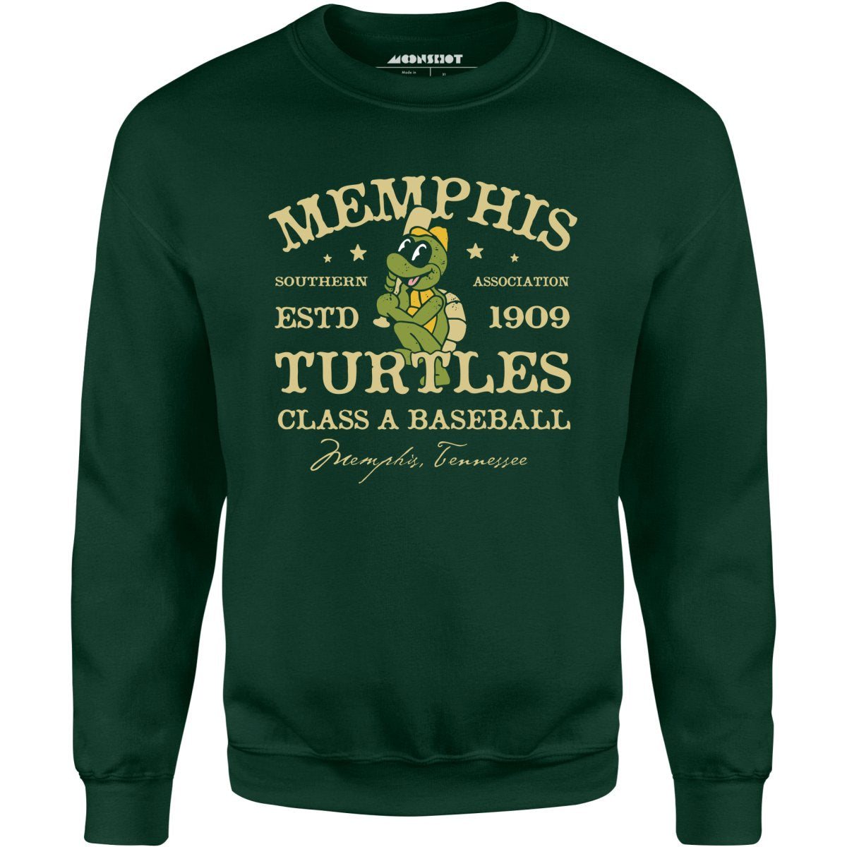 Memphis Turtles - Tennessee - Vintage Defunct Baseball Teams - Unisex Sweatshirt