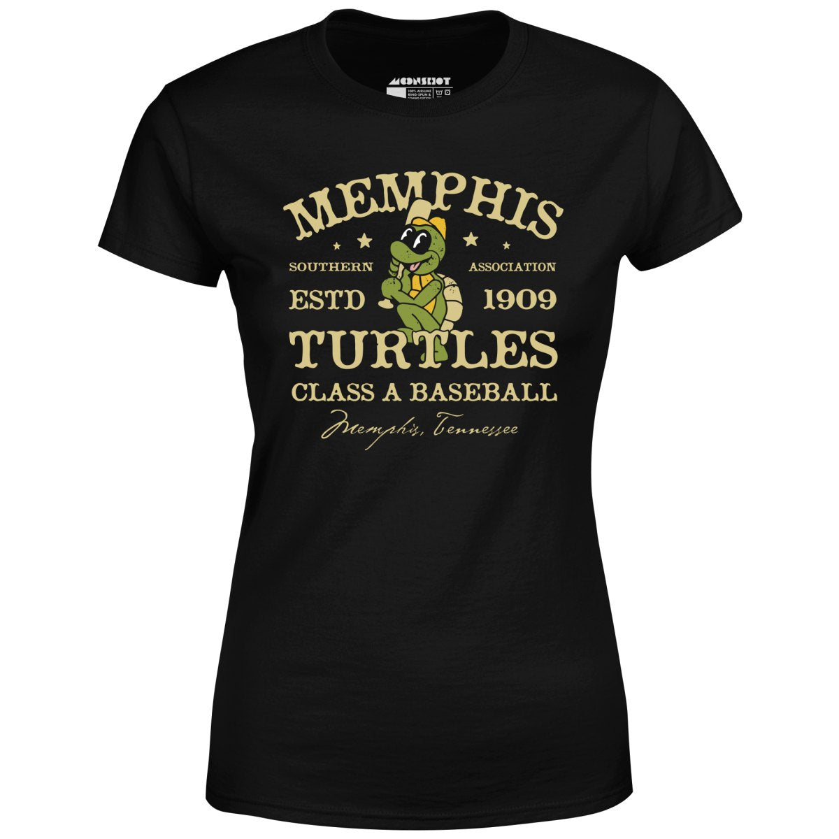 Memphis Turtles - Tennessee - Vintage Defunct Baseball Teams - Women's T-Shirt