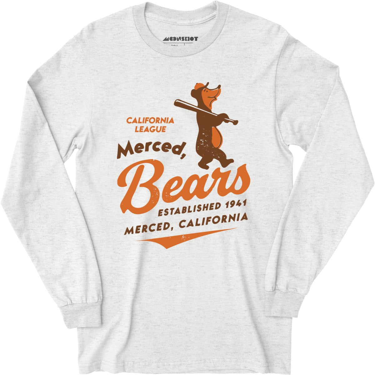 Merced Bears - California - Vintage Defunct Baseball Teams - Long Sleeve T-Shirt