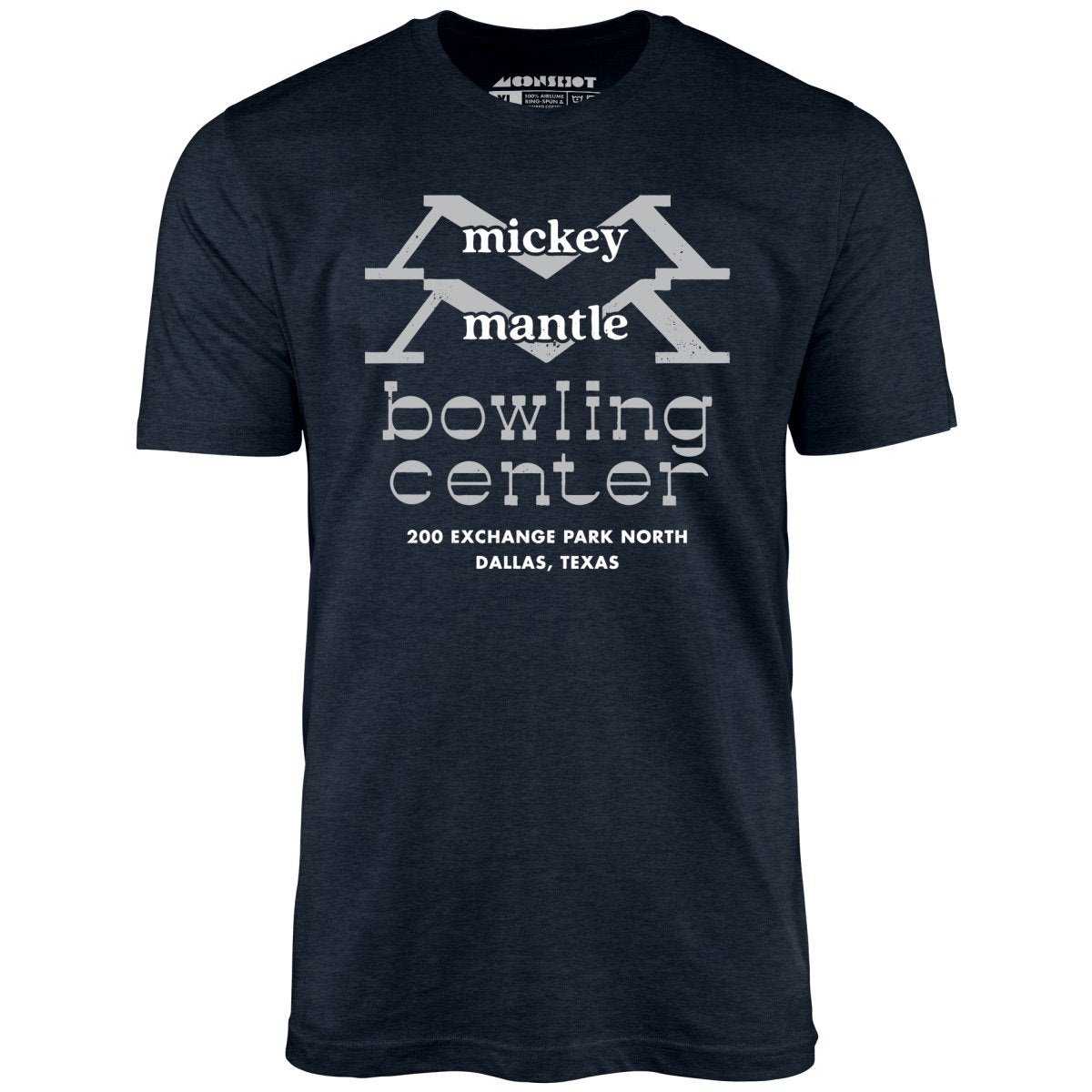 Mickey Mantle Bowling Center - Dallas, TX - Vintage Bowling Alley - Unisex T-Shirt