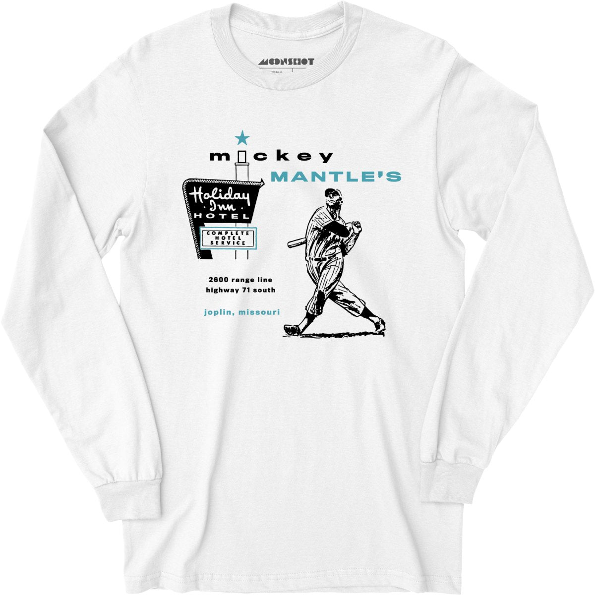 Mickey Mantle's Holiday Inn - Joplin, MO - Vintage Hotel - Long Sleeve T-Shirt