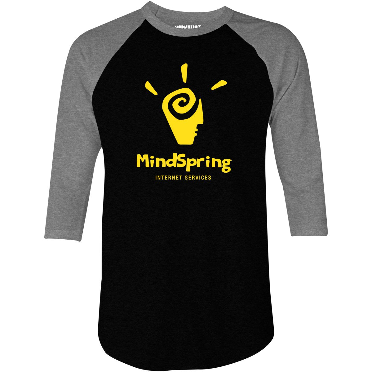 MindSpring - Vintage Internet - 3/4 Sleeve Raglan T-Shirt